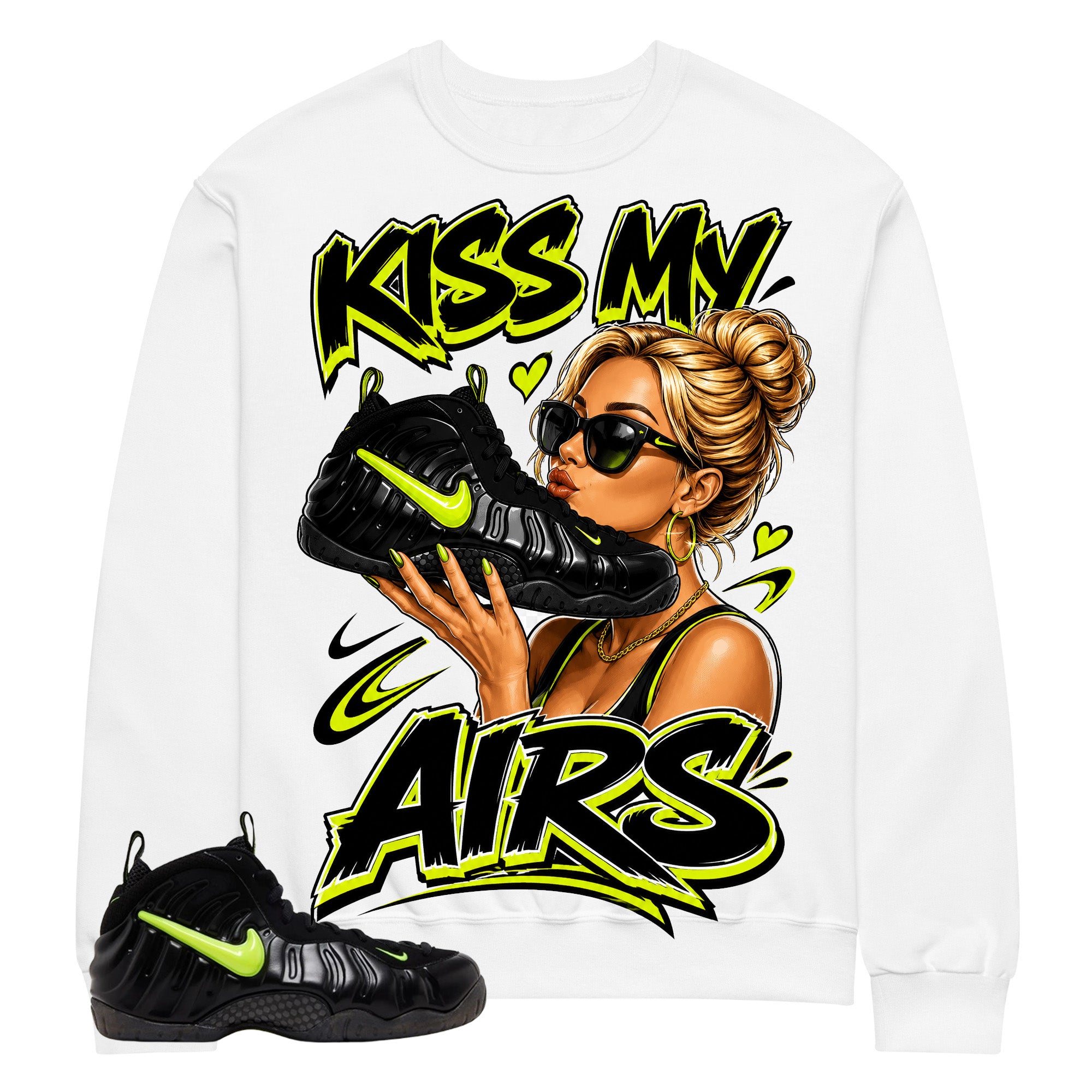 Graphic Tee to Match Air Foamposite Pro Voltage | Kiss My Airs Shirt | Zadago