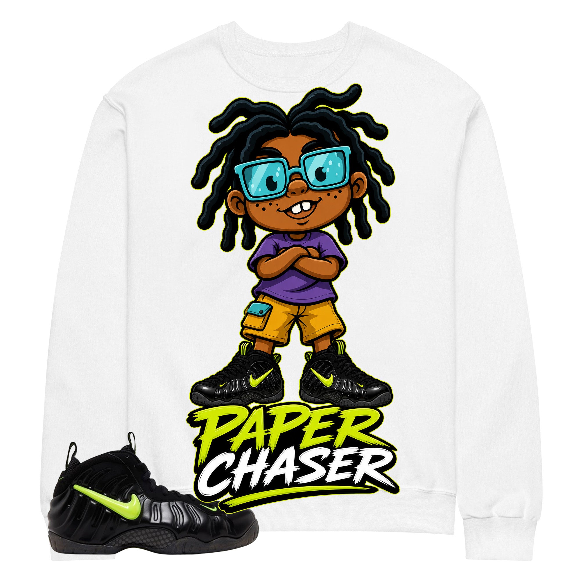 Graphic Tee to Match Air Foamposite Pro Voltage | Paper Chaser Shirt | Zadago