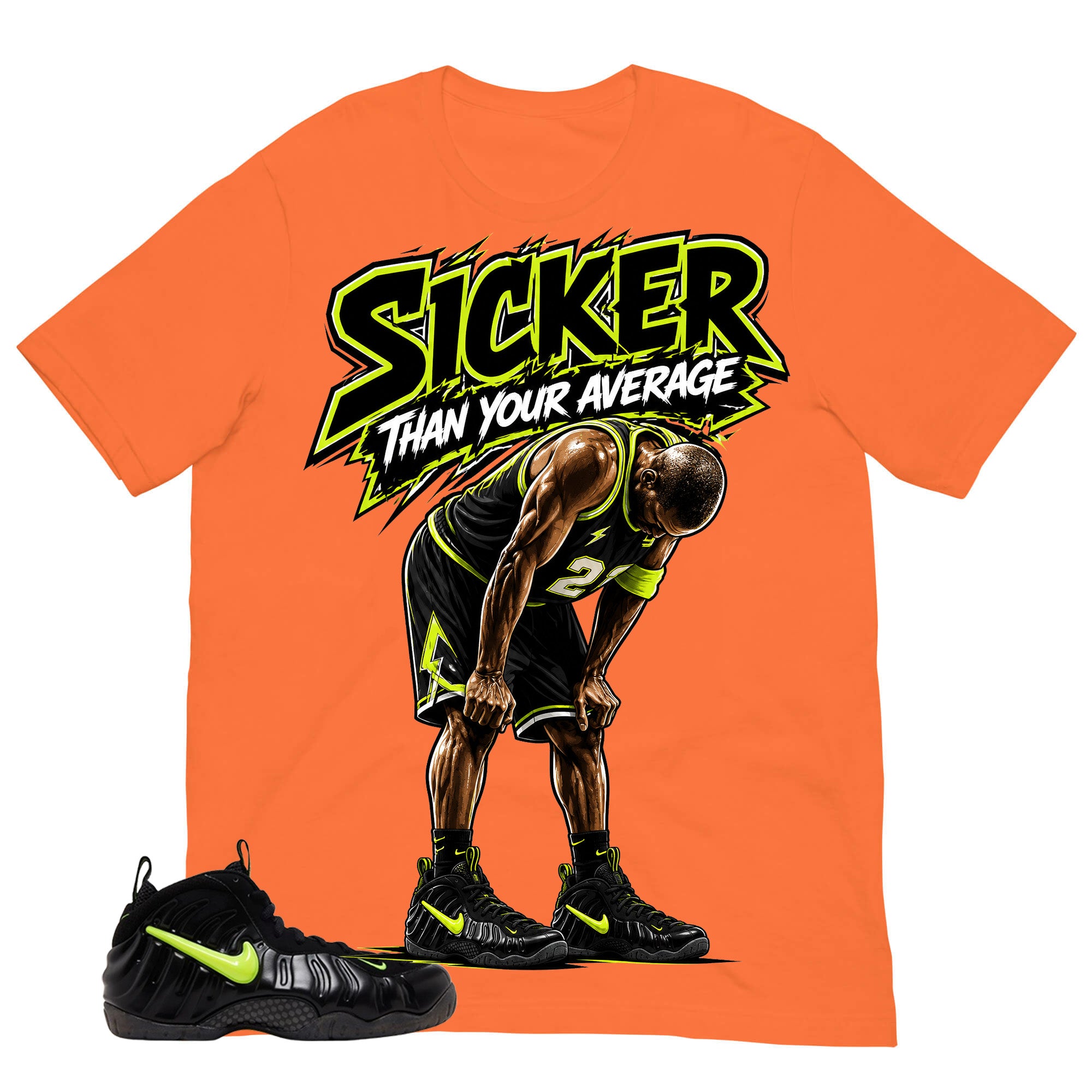 Graphic Tee to Match Air Foamposite Pro Voltage | Sicker Shirt | Zadago