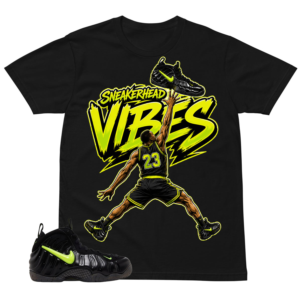 Graphic Tee to Match Air Foamposite Pro Voltage | Sneakerhead Vibes Shirt | Zadago