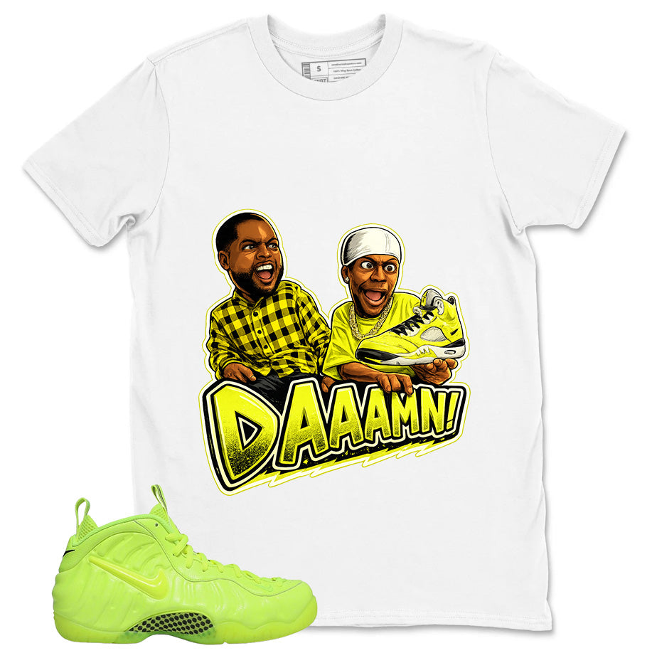 Graphic Tee to Match Air Foamposite Volt | Daaamn Sneaker Shirt | Zadago