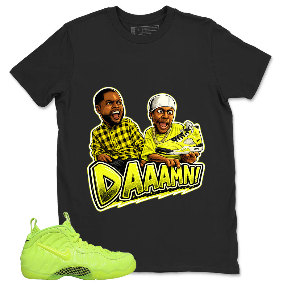 Graphic Tee to Match Air Foamposite Volt | Daaamn Sneaker Shirt | Zadago