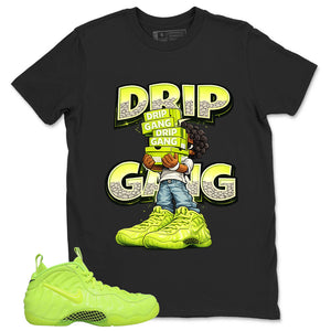 Graphic Tee to Match Air Foamposite Volt | Drip Gang Shirt | Zadago