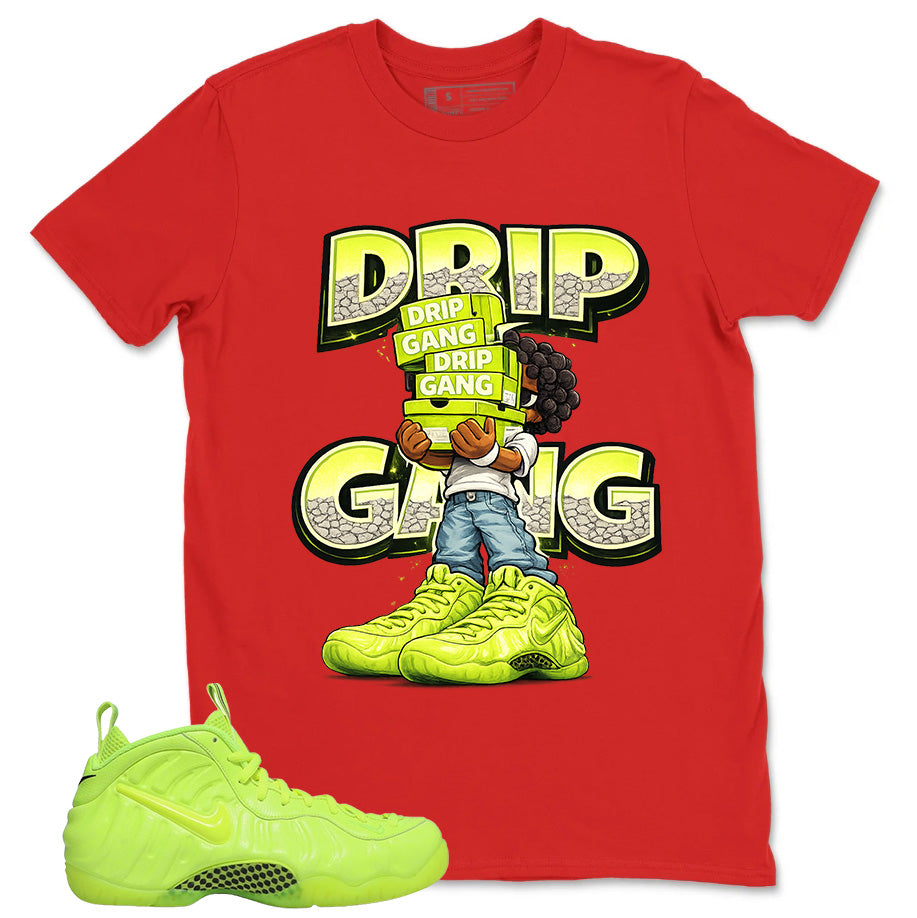 Graphic Tee to Match Air Foamposite Volt | Drip Gang Shirt | Zadago