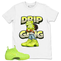 Graphic Tee to Match Air Foamposite Volt | Drip Gang Shirt | Zadago