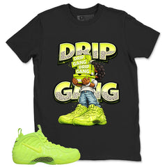 Graphic Tee to Match Air Foamposite Volt | Drip Gang Shirt | Zadago
