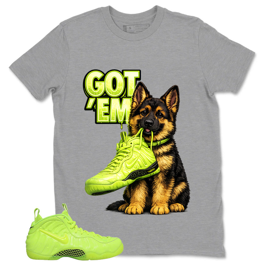 Graphic Tee to Match Air Foamposite Volt | Got 'Em GS Shirt | Zadago