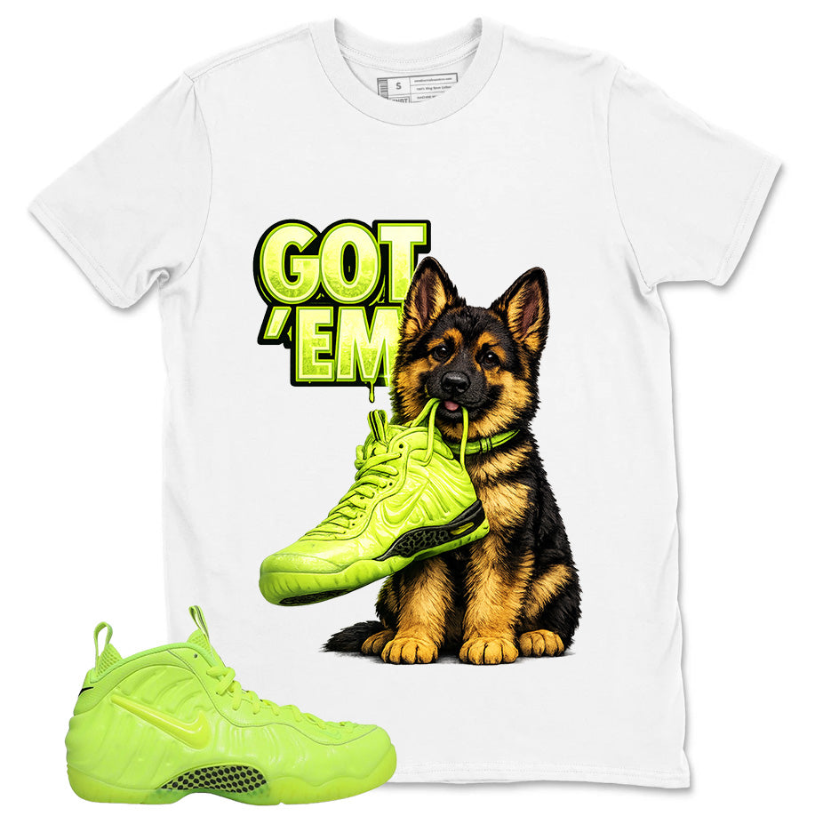 Graphic Tee to Match Air Foamposite Volt | Got 'Em GS Shirt | Zadago