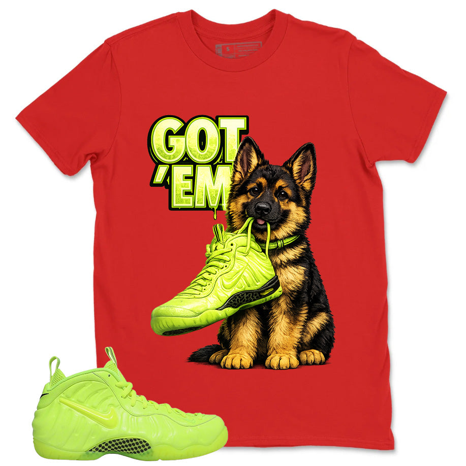 Graphic Tee to Match Air Foamposite Volt | Got 'Em GS Shirt | Zadago