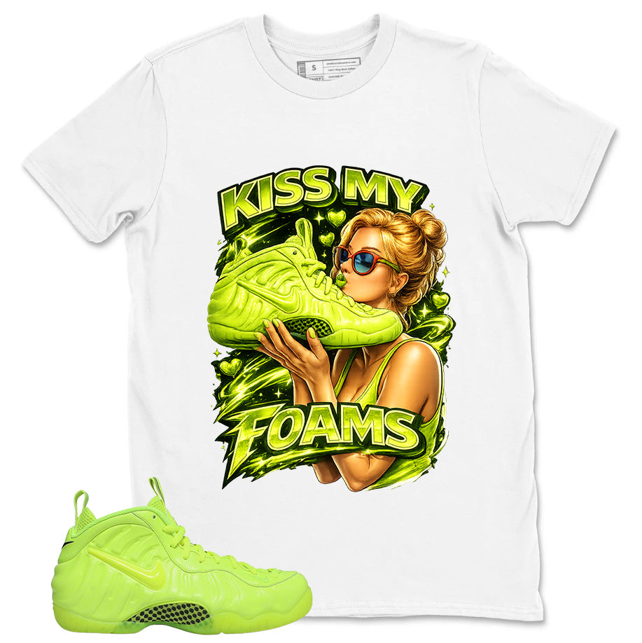 Graphic Tee to Match Air Foamposite Volt | Kiss My Foams Shirt | Zadago