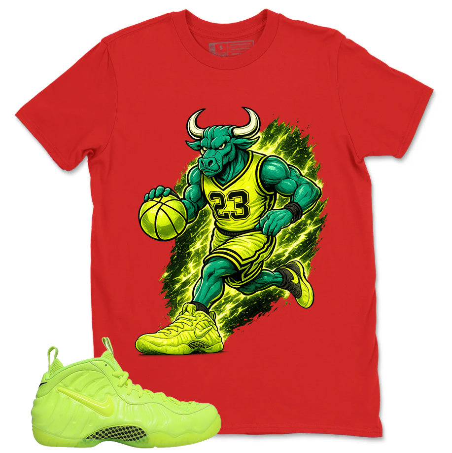 Graphic Tee to Match Air Foamposite Volt | Raging Bull Shirt | Zadago