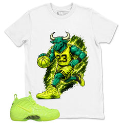 Graphic Tee to Match Air Foamposite Volt | Raging Bull Shirt | Zadago