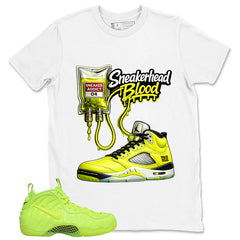 Graphic Tee to Match Air Foamposite Volt | Sneakerhead Blood Shirt | Zadago
