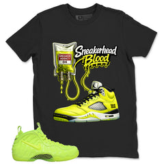 Graphic Tee to Match Air Foamposite Volt | Sneakerhead Blood Shirt | Zadago