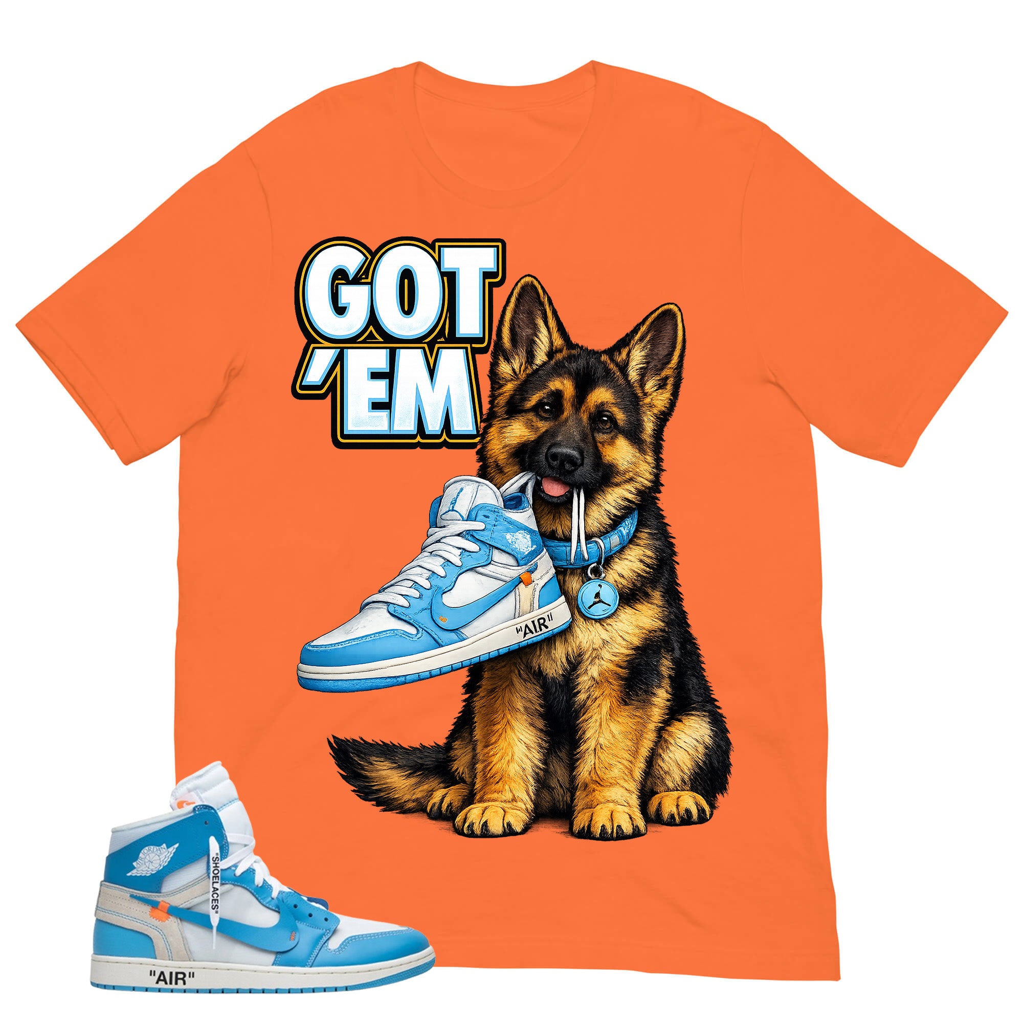 Graphic Tee to Match Air Jordan 1 Off White UNC | Got 'Em GS Shirt | Zadago