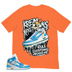 Graphic Tee to Match Air Jordan 1 Off White UNC | Kream Kicks Shirt | Zadago
