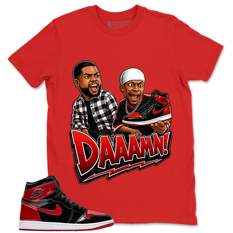 Graphic Tee to Match Patent Bred 1s - Daaamn Sneaker Shirt