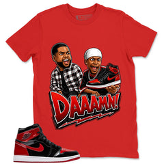 Graphic Tee to Match Patent Bred 1s - Daaamn Sneaker Shirt
