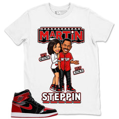 Graphic Tee to Match Patent Bred 1s - Martin Steppin Shirt