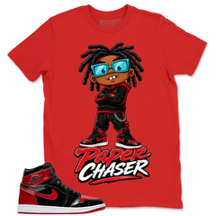 Graphic Tee to Match Patent Bred 1s - Paper Chaser Shirt