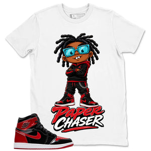 Graphic Tee to Match Patent Bred 1s - Paper Chaser Shirt