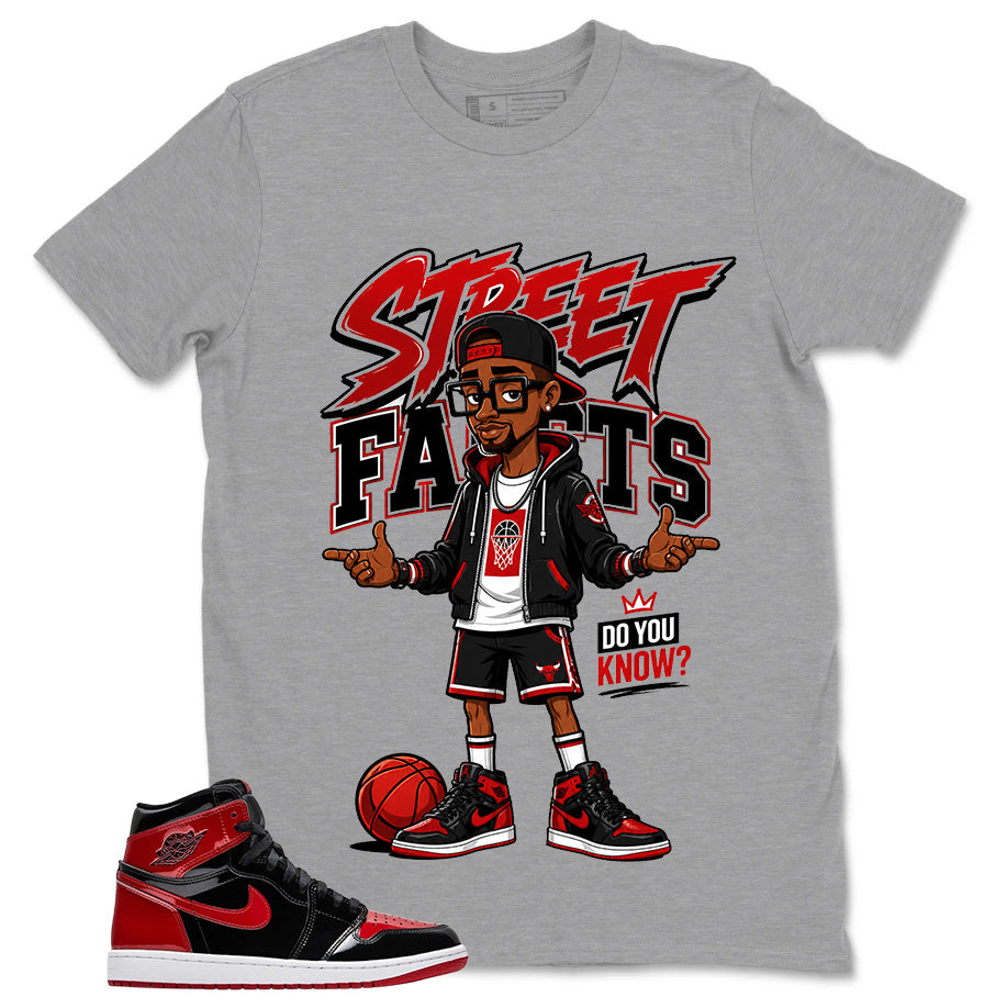 Graphic Tee to Match Patent Bred 1s - Street Facts Shirt