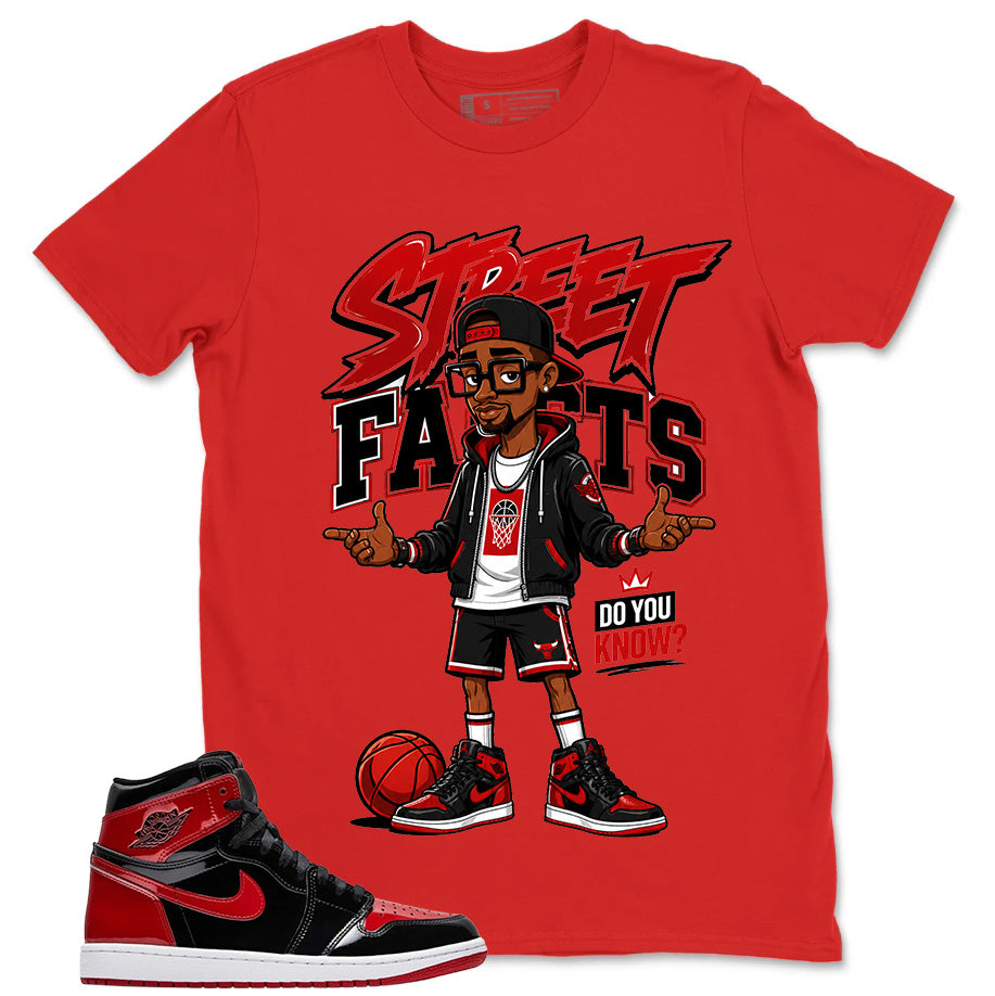 Graphic Tee to Match Patent Bred 1s - Street Facts Shirt
