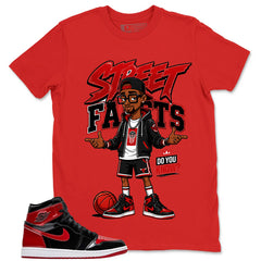 Graphic Tee to Match Patent Bred 1s - Street Facts Shirt