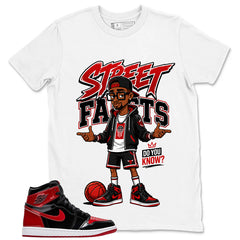 Graphic Tee to Match Patent Bred 1s - Street Facts Shirt