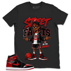 Graphic Tee to Match Patent Bred 1s - Street Facts Shirt