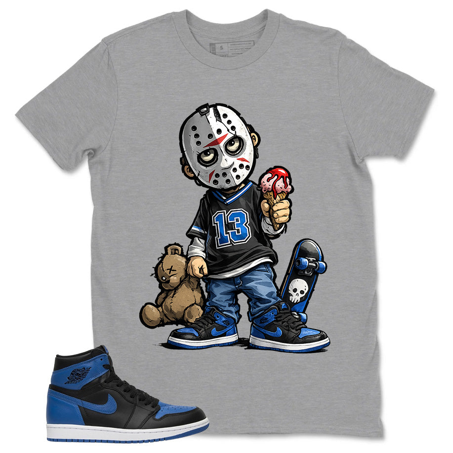 Graphic Tee to Match Air Jordan 1 Royal | Little Jason Shirt | Zadago