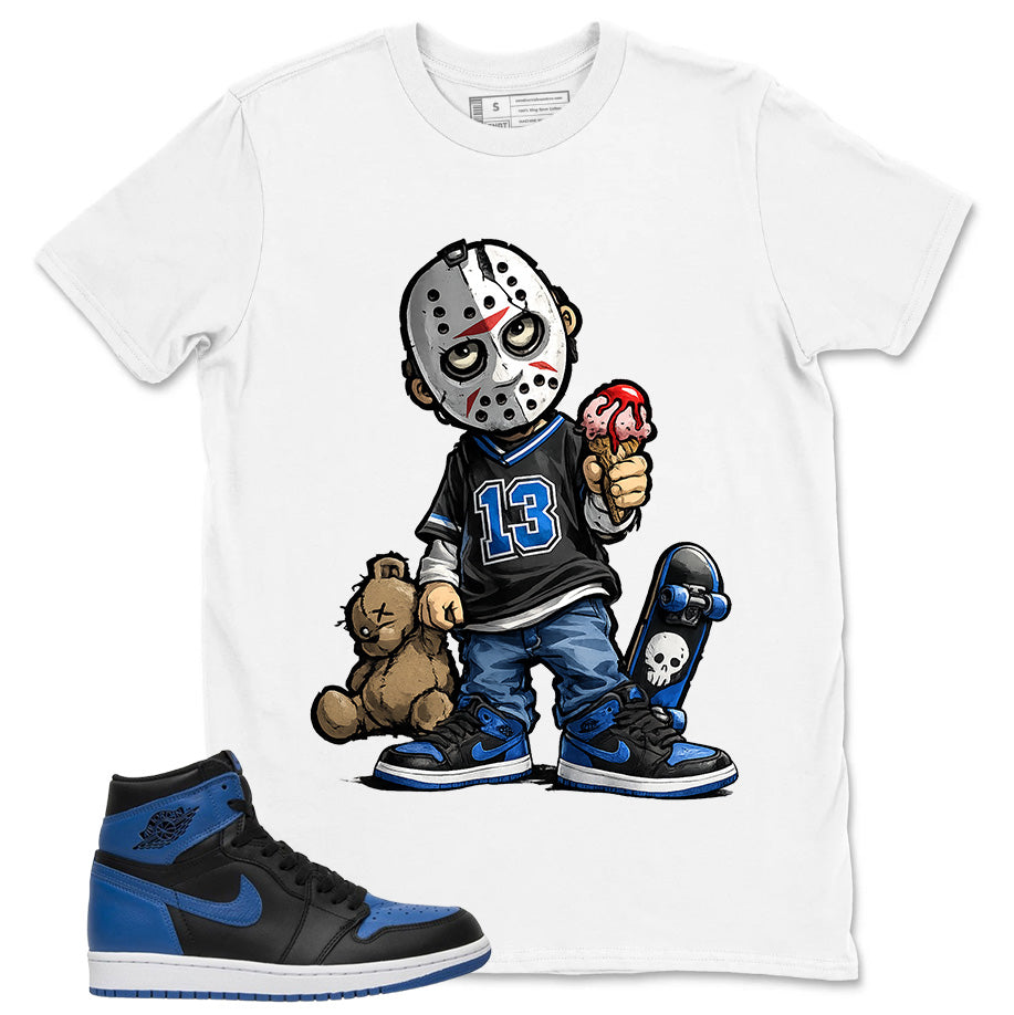 Graphic Tee to Match Air Jordan 1 Royal | Little Jason Shirt | Zadago