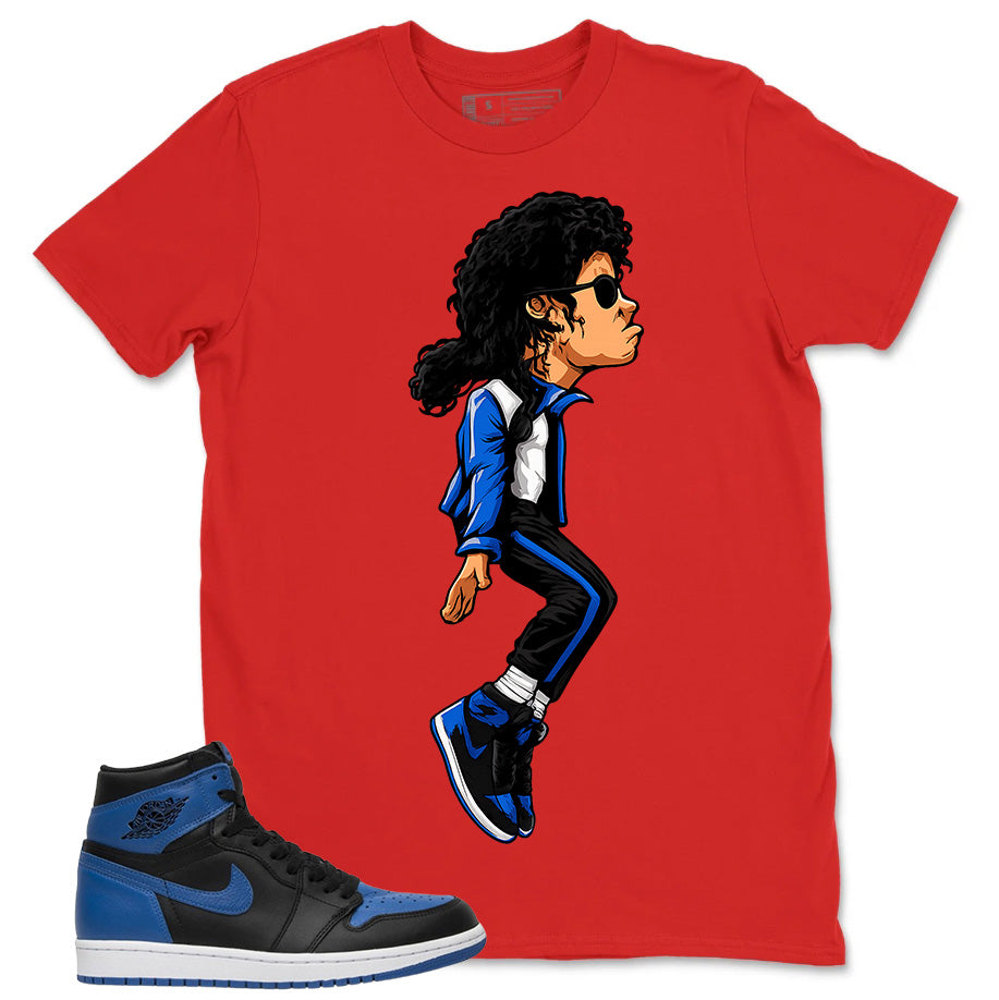 Graphic Tee to Match Air Jordan 1 Royal | M.Jackson Tiptoe Shirt | Zadago