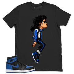 Graphic Tee to Match Air Jordan 1 Royal | M.Jackson Tiptoe Shirt | Zadago