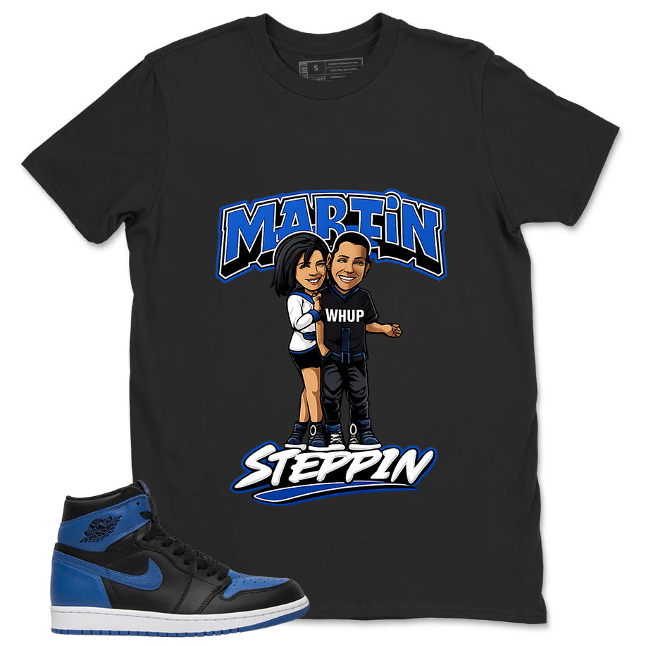 Graphic Tee to Match Air Jordan 1 Royal | Martin Steppin Shirt | Zadago