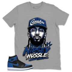 Graphic Tee to Match Air Jordan 1 Royal | Nipsey Shirt | Zadago