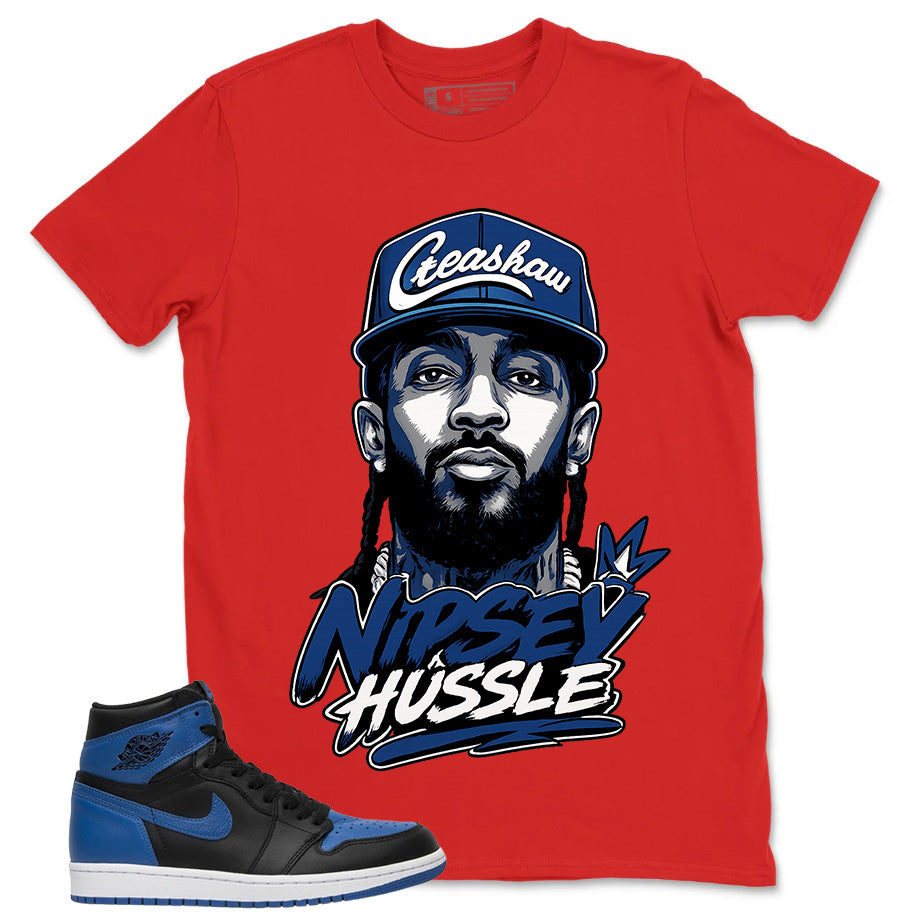 Graphic Tee to Match Air Jordan 1 Royal | Nipsey Shirt | Zadago