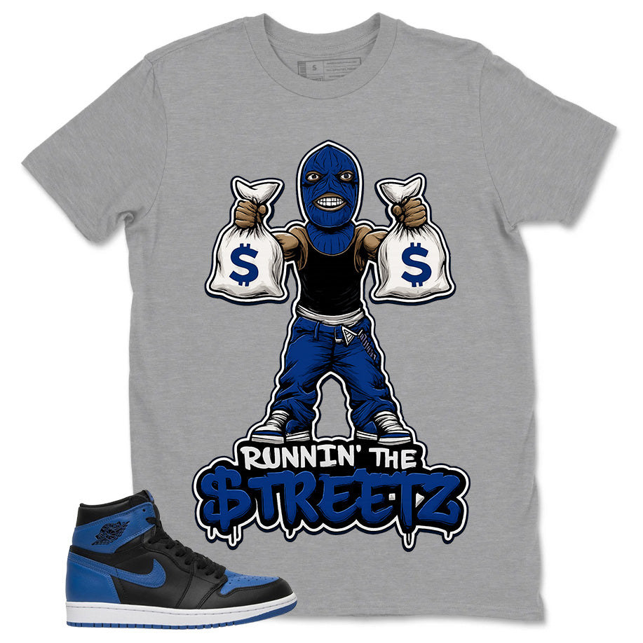 Graphic Tee to Match Air Jordan 1 Royal | Runnin' The Street Shirt | Zadago