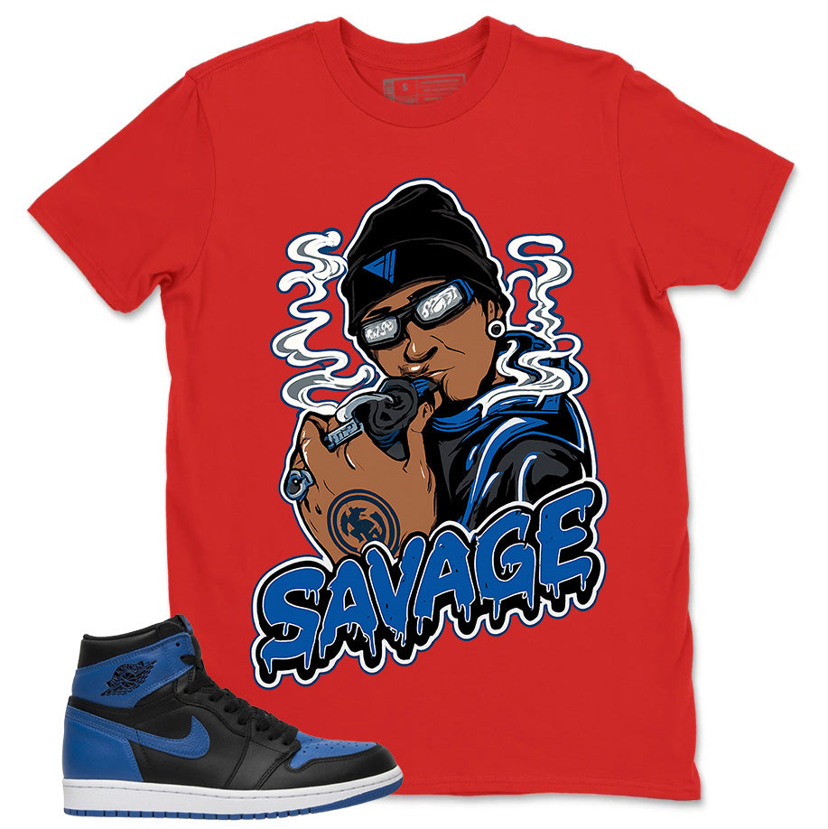 Graphic Tee to Match Air Jordan 1 Royal | Savage Shirt | Zadago