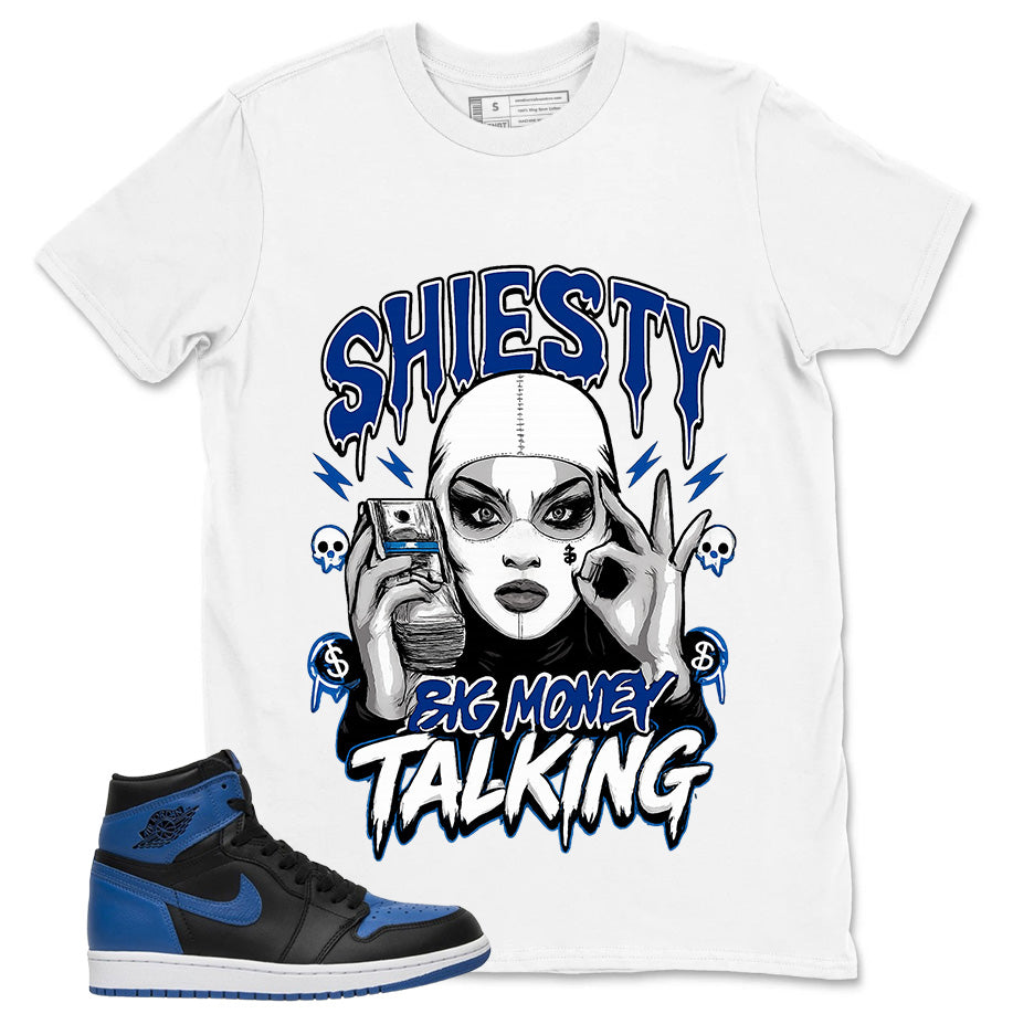 Graphic Tee to Match Air Jordan 1 Royal | Shiesty Big Money Talking Shirt | Zadago