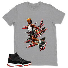Graphic Tee to Match Air Jordan 11 Bred | Air Baller Shirt | Zadago