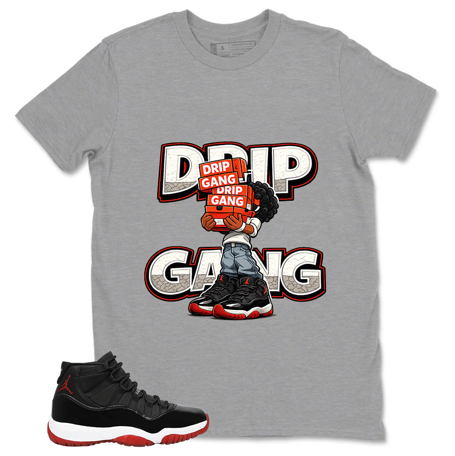 Graphic Tee to Match Air Jordan 11 Bred | Drip Gang Shirt | Zadago