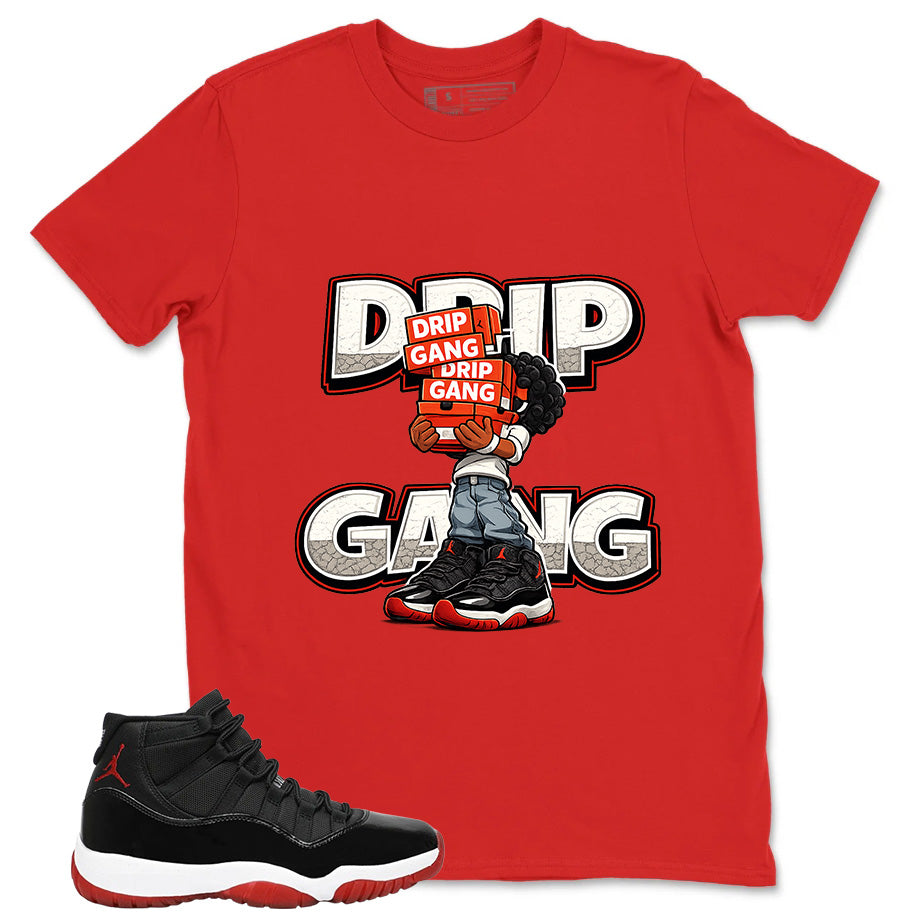 Graphic Tee to Match Air Jordan 11 Bred | Drip Gang Shirt | Zadago