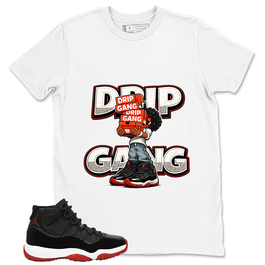 Graphic Tee to Match Air Jordan 11 Bred | Drip Gang Shirt | Zadago