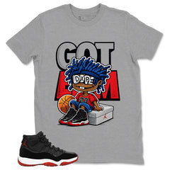 Graphic Tee to Match Air Jordan 11 Bred | Got 'Em Dope Shirt | Zadago