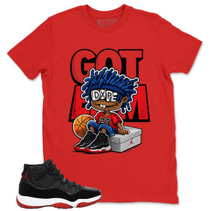 Graphic Tee to Match Air Jordan 11 Bred | Got 'Em Dope Shirt | Zadago