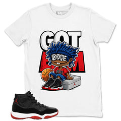 Graphic Tee to Match Air Jordan 11 Bred | Got 'Em Dope Shirt | Zadago