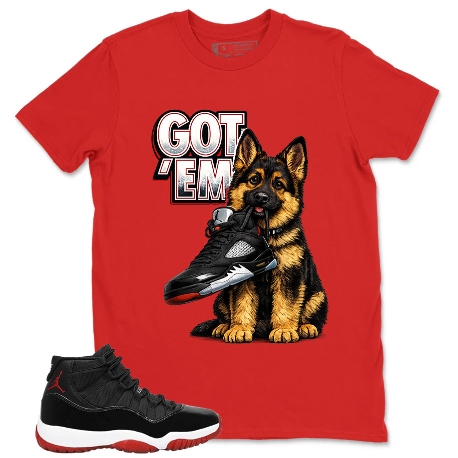 Graphic Tee to Match Air Jordan 11 Bred | Got 'Em Gs Shirt | Zadago