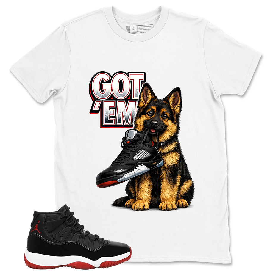 Graphic Tee to Match Air Jordan 11 Bred | Got 'Em Gs Shirt | Zadago