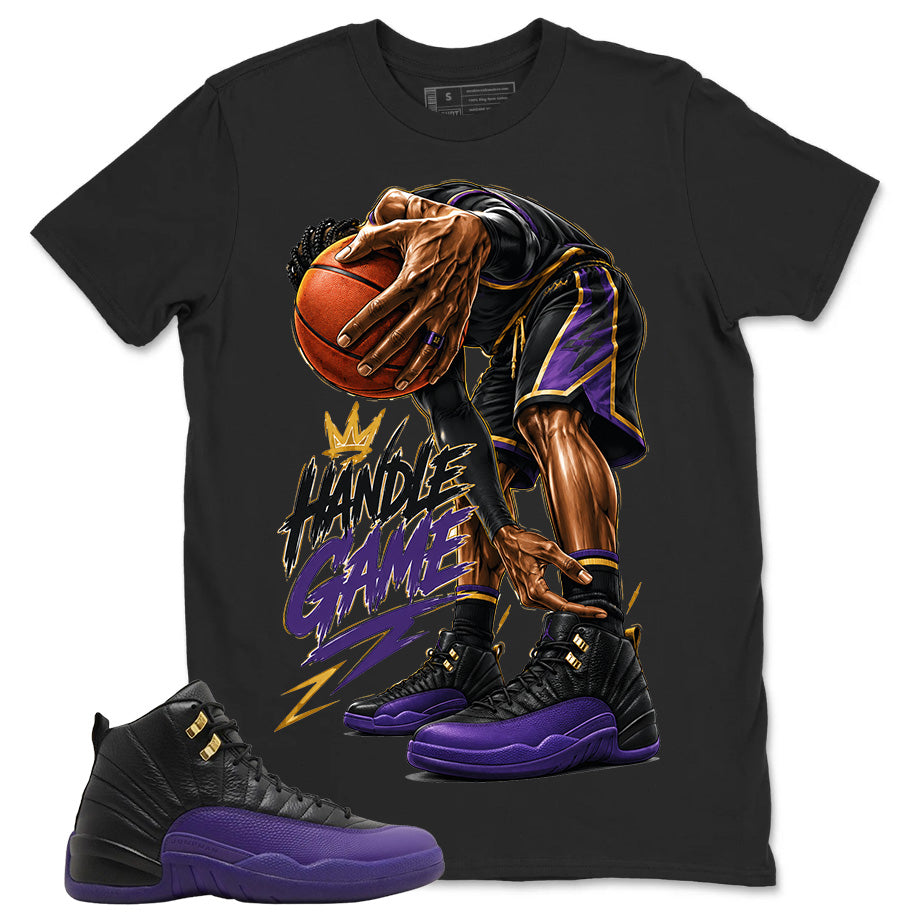 Graphic Tee to Match Air Jordan 12 Field Purple | Ball Game Shirt | Zadago
